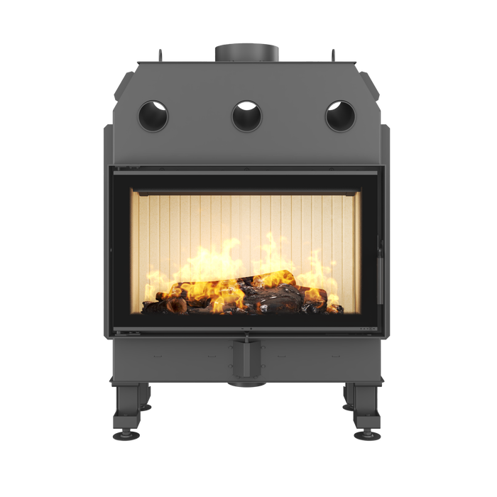 Каминная топка SAVEN Balance 80х50 Black ECO. Фото 3D