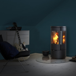 Cast Iron 3-Sided Stove MORSØ 7440 with Low Base. Photo 2