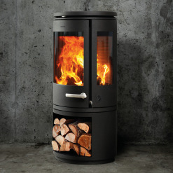 Сast Iron 3-Sided Stove MORSØ 7943 with Log Store. Photo 4
