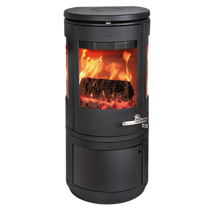 Сast Iron 3-Sided Stove MORSØ 7943 with Log Store. Photo 2