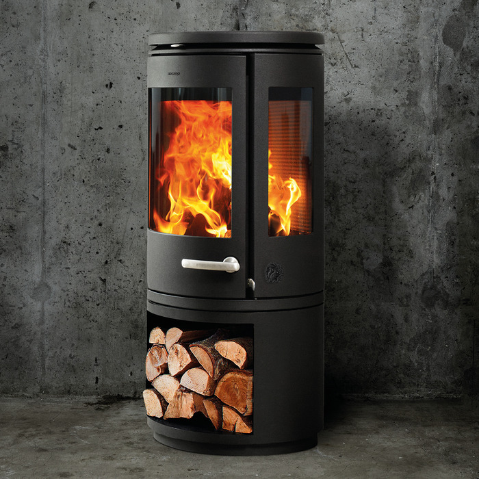Сast Iron 3-Sided Stove MORSØ 7943 with Log Store. Photo 4