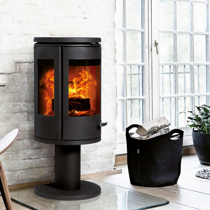 Cast Iron 3-Sided Stove MORSØ 7948 on Leg (Pedestal). Photo 4