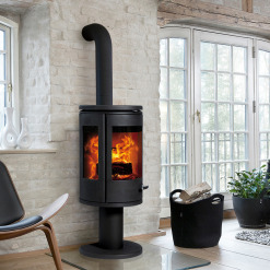 Cast Iron 3-Sided Stove MORSØ 7948 on Leg (Pedestal). Photo 3