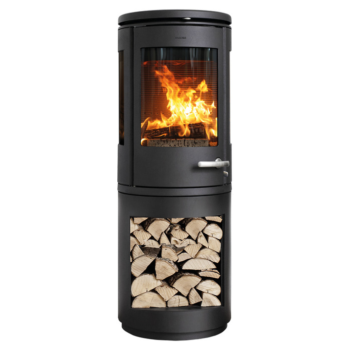 Cast Iron 3-Sided Stove MORSØ 7993 with High Log Store