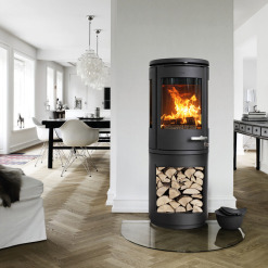 Cast Iron 3-Sided Stove MORSØ 7993 with High Log Store. Photo 4