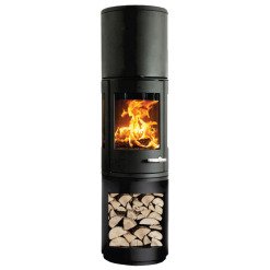 Чавунна піч тристороння MORSØ 7993 з високим боксом для дров. Фото 3