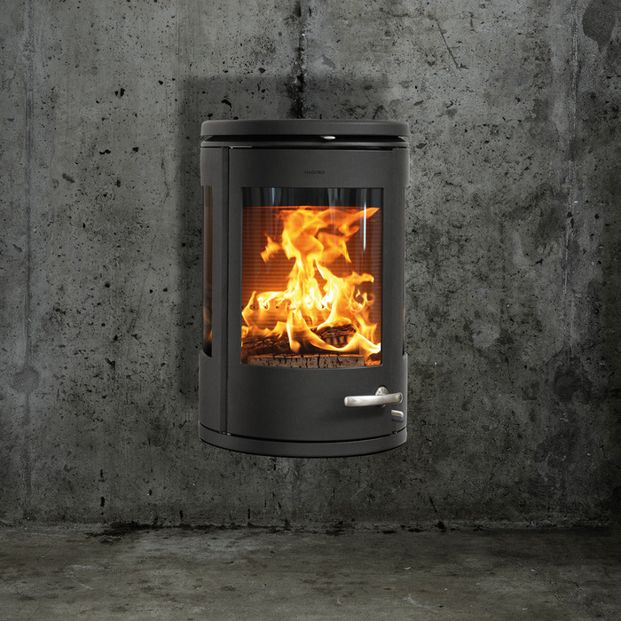 Сast Iron 3-Sided Stove MORSØ 7970 Wall Hung. Photo 3