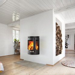 Сast Iron 3-Sided Stove MORSØ 7970 Wall Hung. Photo 2