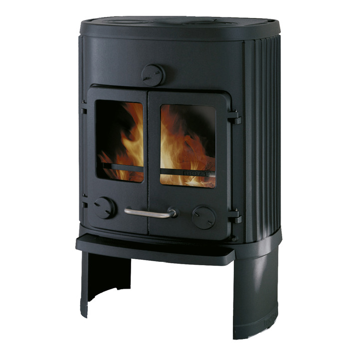 Cast Iron Stove MORSØ 1010 on Cooking Plate Legs with Cooking Plate. Photo 2