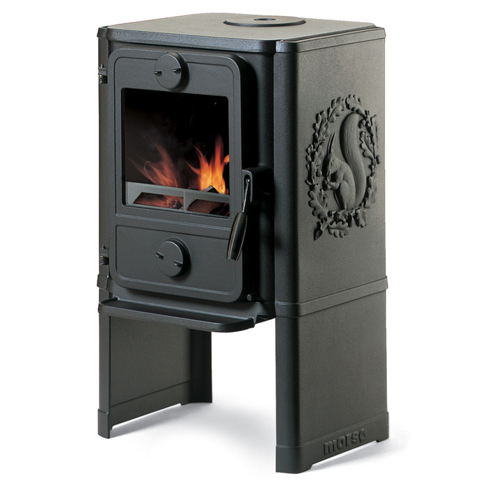 Cast Iron Stove MORSØ 1442 on Cooking Plate Legs