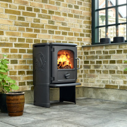 Cast Iron Stove MORSØ 3142 on Cooking Plate Legs with Cooking Plate. Photo 7