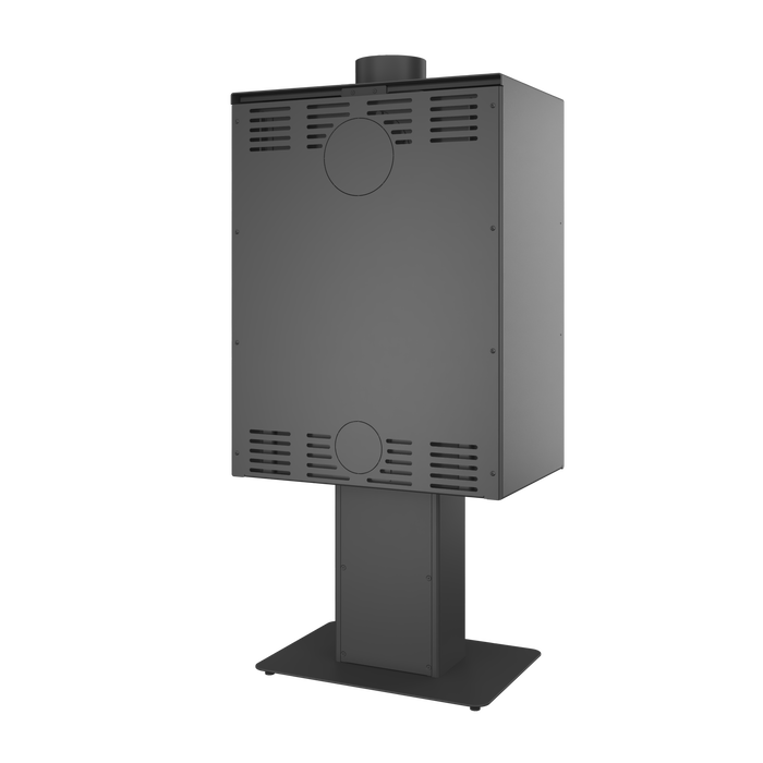 Fireplace stove SAVEN Lumi 60×82 ECO. Photo 3D