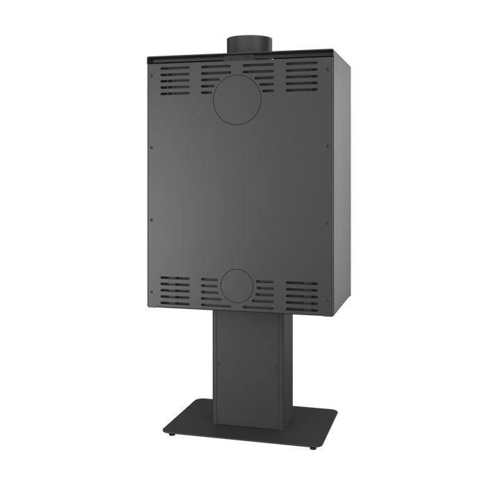 Fireplace stove SAVEN Lumi 60×82 ECO. Photo 3D