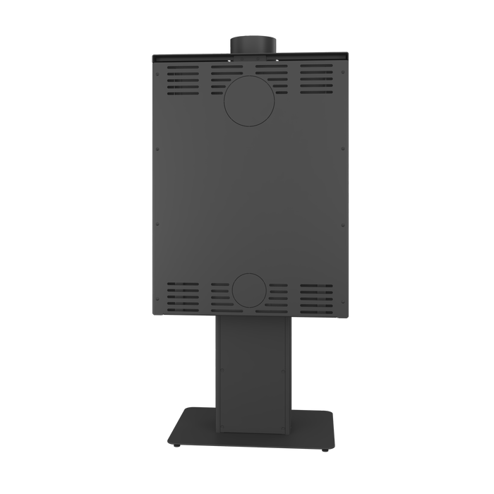 Fireplace stove SAVEN Lumi 60×82 ECO. Photo 3D