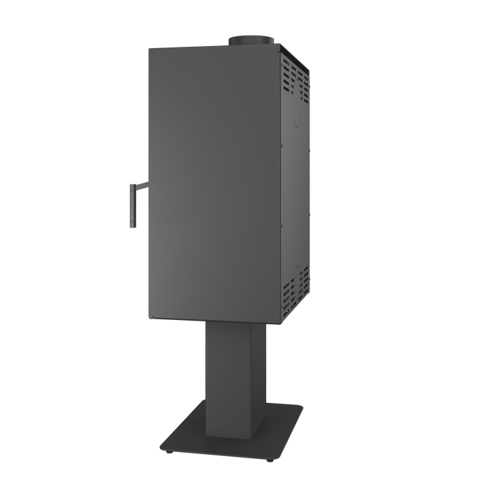 Fireplace stove SAVEN Lumi 60×82 ECO. Photo 3D