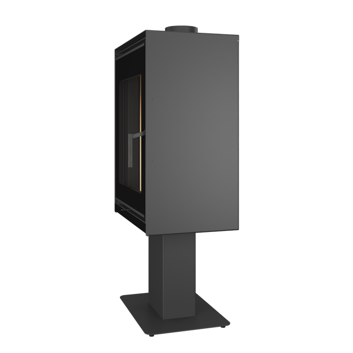 Fireplace stove SAVEN Lumi 60×82 ECO. Photo 3D