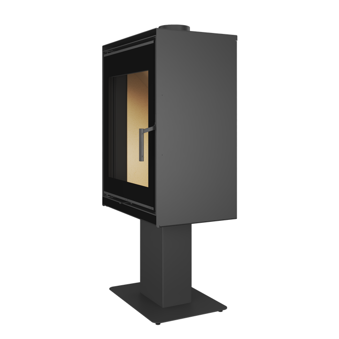 Fireplace stove SAVEN Lumi 60×82 ECO. Photo 3D