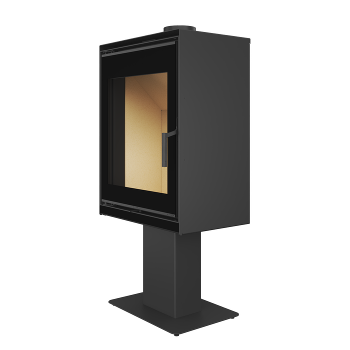Fireplace stove SAVEN Lumi 60×82 ECO. Photo 3D