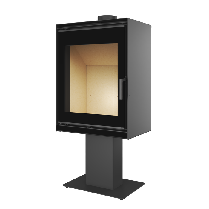 Fireplace stove SAVEN Lumi 60×82 ECO. Photo 3D