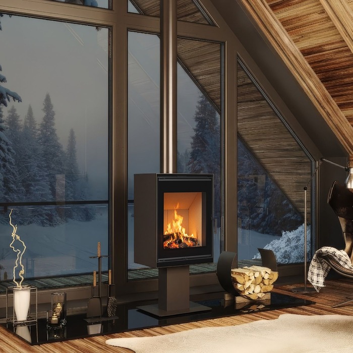 Печь камин SAVEN Lumi 60×82 ECO. Фото 2