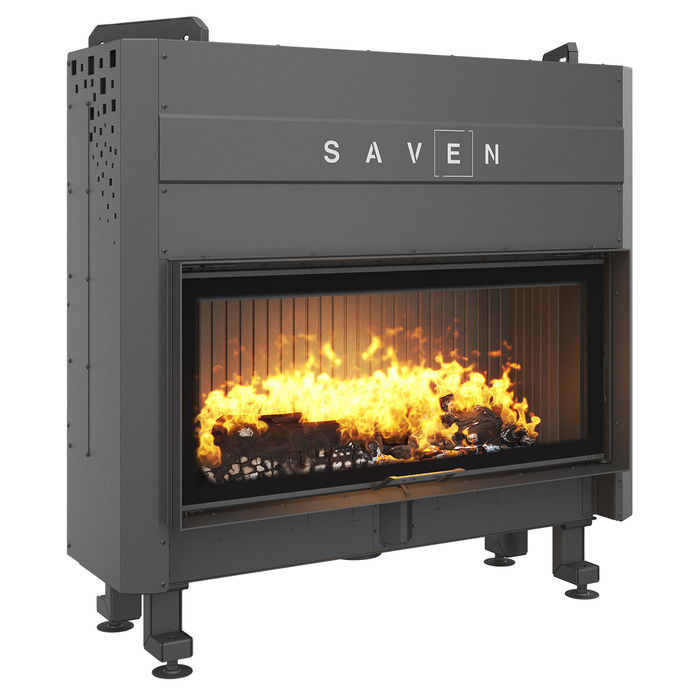 Каминная топка SAVEN Balance Up 110x50 Black ECO. Фото 3