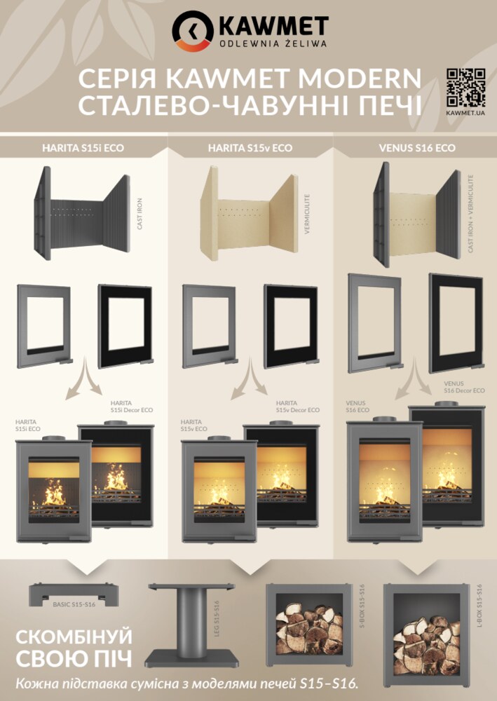 Буклет печі KAWMET Modern